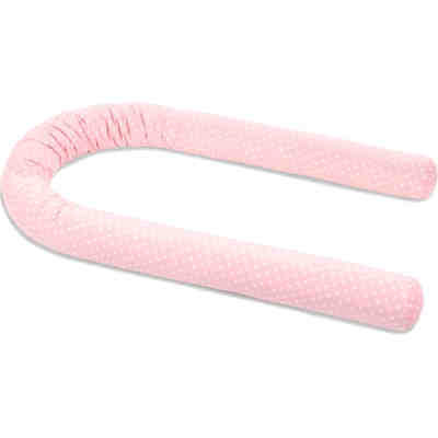 Nestchenschlange Organic Cotton für alle babybay Modelle, rose Sterne weiß