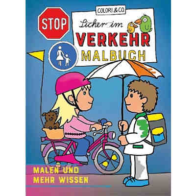 Sicher im Verkehr Malbuch