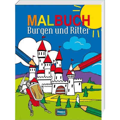 Malbuch Burgen und Ritter