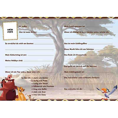 Disney Der König der Löwen: Meine Freunde, Freundebuch 2