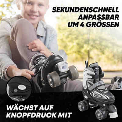 LED Rollschuhe größenverstellbar Super Quads X-Pro 2