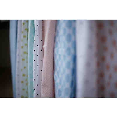 2 Stück Einschlagtücher aus Baumwolle PREMIUM 100x120cm - Öko-Tex Standard 100 - grau classics 2