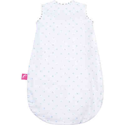 Babyschlafsack aus BIO Baumwoll-Musselin 6-18 Monate - Kleckse blau und schwarz 2