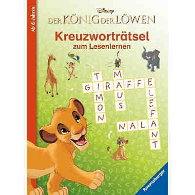 Disney Der König der Löwen: Kreuzworträtsel zum Lesenlernen