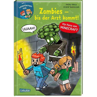 LESEMAUS zum Lesenlernen Stufe 2: Lesenlernen mit Spaß - Minecraft Band 1: Zombies, bis der Arzt kommt