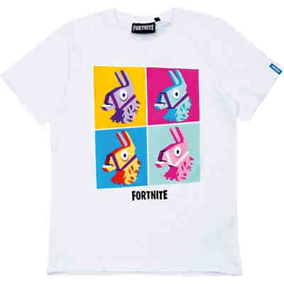 T-Shirt Kids Print Lama White 176cm