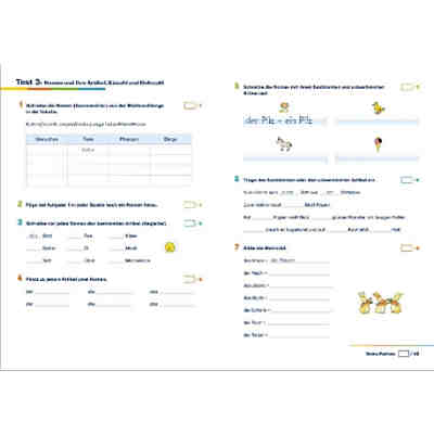 Tests mit Lernzielkontrolle, Deutsch 2. Klasse 2