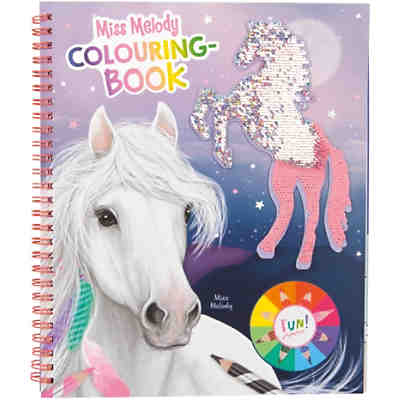 Miss Melody Malbuch mit Pailletten 2