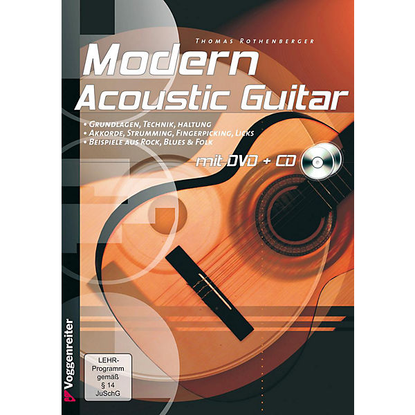 Modern Acoustic Guitar, m. Audio-CD u. DVD-Video