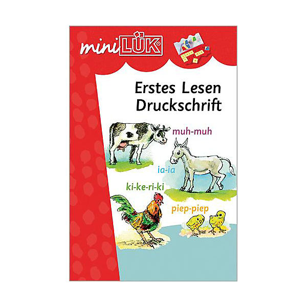 mini LÜK, Heft: Erstes Lesen, Druckschrift