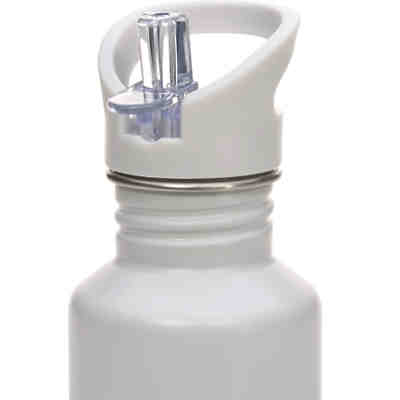 Edelstahl Isolier-Trinkflasche Adventure grau, 500 ml, inkl. 2 Verschlüssen 2