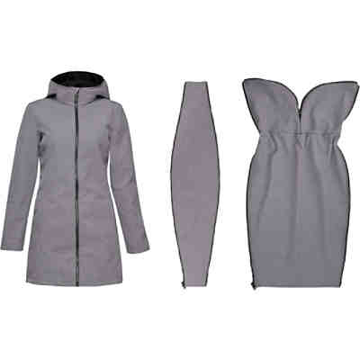All-Weather Tragemantel Berry, hellgrau-schwarz, L 2