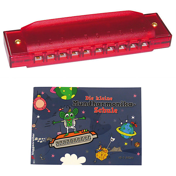 Das bunte Mundharmonika-Set