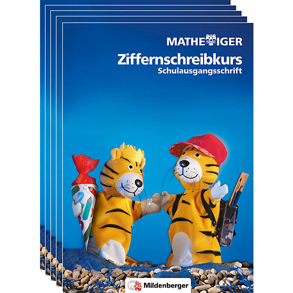 Mathetiger: 1. Schuljahr, Ziffernschreibkurs Schulausgangsschrift Bd.1