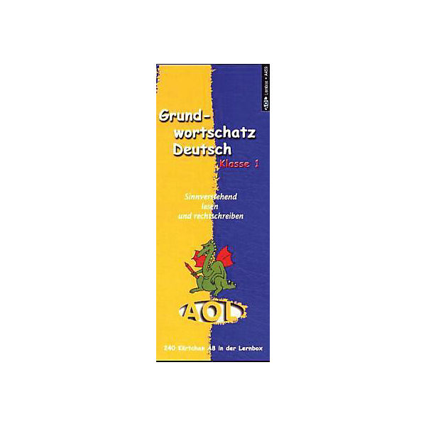 Grundwortschatz Deutsch, m. Lernbox: Klasse 1