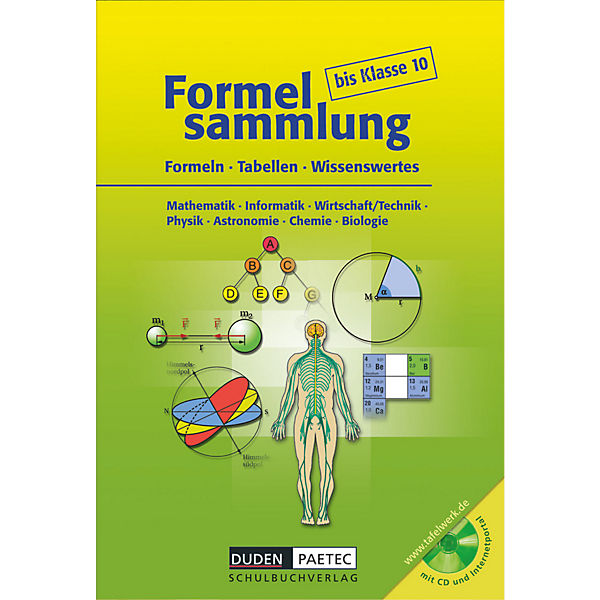 Formelsammlung bis Klasse 10, m. CD-ROM