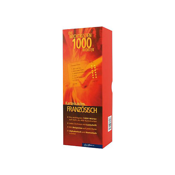Karteikarten Französisch - Die wichtigsten 1000 Wörter, m. Lernbox