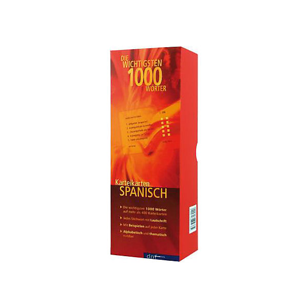 Karteikarten Spanisch - Die wichtigsten 1000 Wörter, m. Lernbox