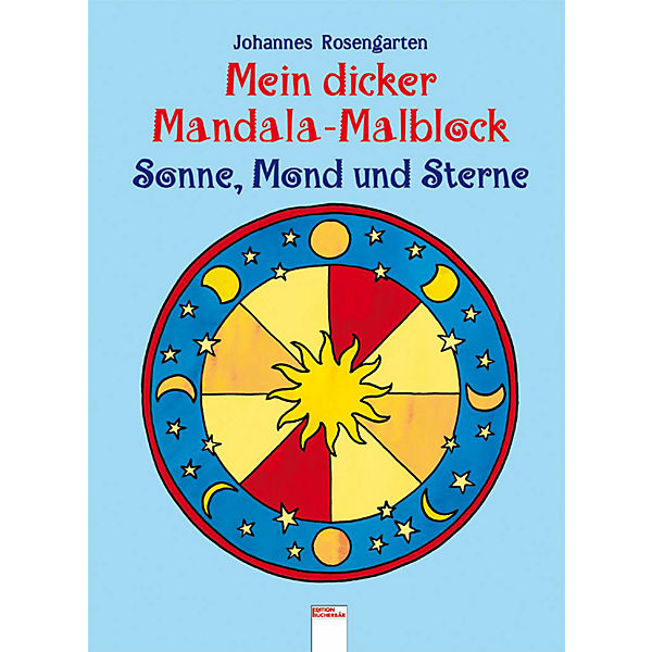 Mein dicker Mandala-Malblock, Sonne, Mond und Sterne