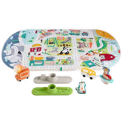 Fisher-Price Jumbo Abenteuer Spieldecke mit Spielbogen, Baby-Decke, Spielteppich 2