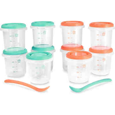 Aufbewahrungsbehälter hermisized, 250 ml, grün/orange, 10er Set