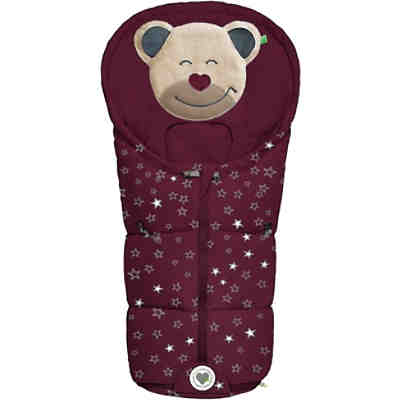Fußsäckchen Mucki "fashion" sparkling stars, black berry