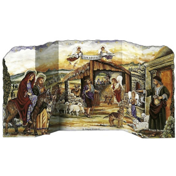 Herbergssuche, Adventskalender (27 x 57 cm)