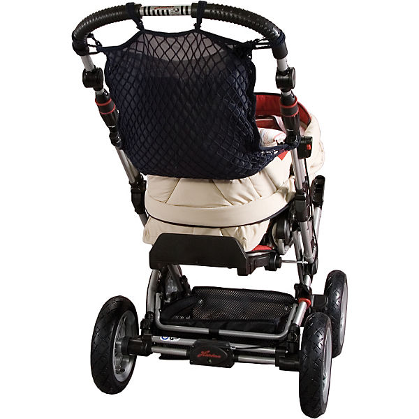 Universalnetz für Kinderwagen, mit Sichtschutz und Anker, marine