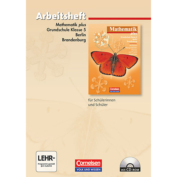 Mathematik plus, Ausgabe Grundschule Berlin, Brandenburg: 5. Schuljahr, Arbeitsheft m. CD-ROM, Neubearbeitung (Att8:BandNrText: 5770)