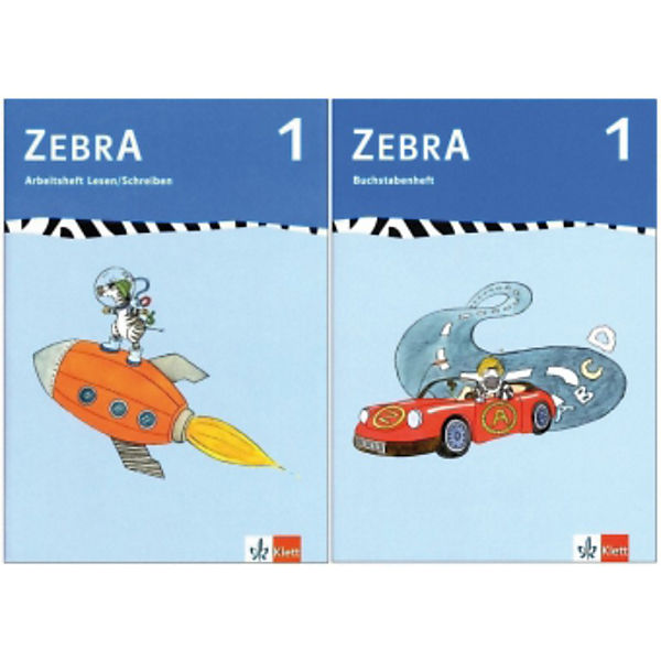 Zebra: 1. Schuljahr, Arbeitsheft Lesen/Schreiben; Buchstabenheft, 2 Hefte (BandNr. 270619)