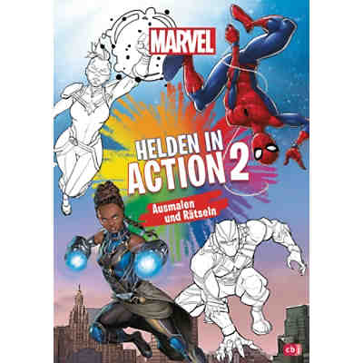 Marvel Helden in Action 2 - malen und rätseln