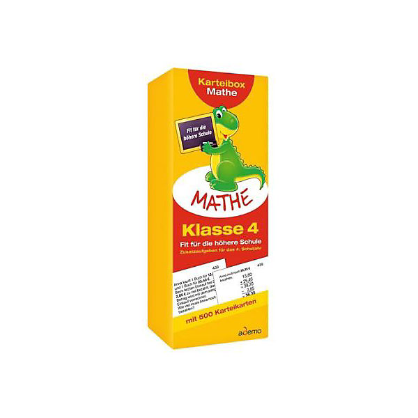 Karteibox Mathe, Klasse 4 - Fit für die höhere Schule