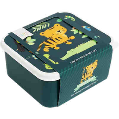 Brotdosen-Set Lunch & Snack Dschungeltiger, 4-tlg. 2