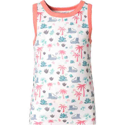 Unterhemd DANA RETRO für Mädchen, Safari, Organic Cotton