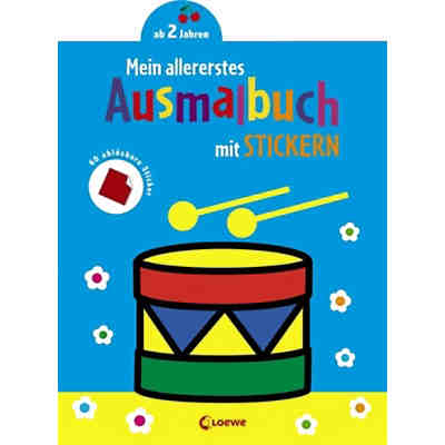 Mein allererstes Ausmalbuch mit Stickern (Trommel)