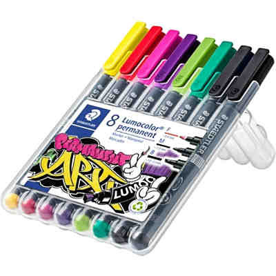 Lumocolor® Universalstift permanent, 8 Farben, verschiedene Strichbreiten 2