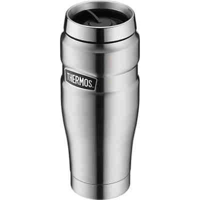 Edelstahl Isolier-Trinkbecher STAINLESS KING MUG stainless steel mat, 470 ml