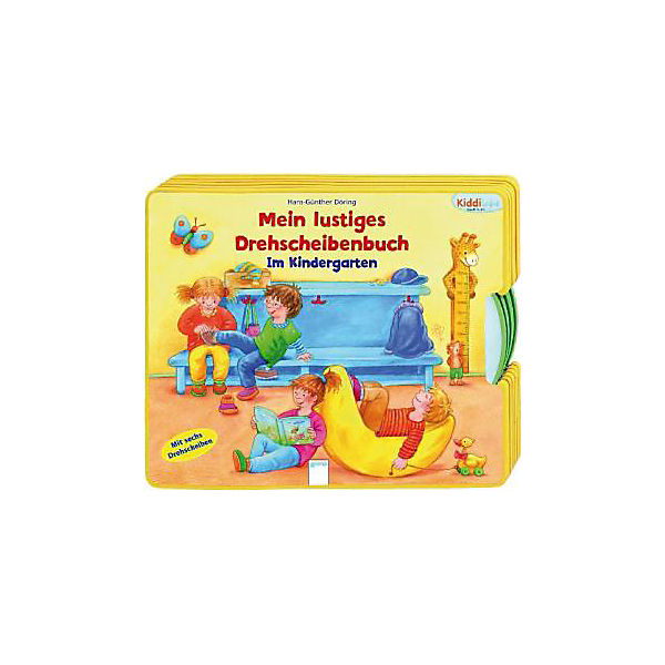 Kiddilight Mein lustiges Drehscheibenbuch: Im Kindergarten