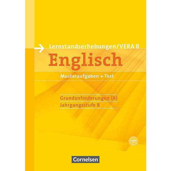 Lernstandserhebungen / VERA 8, Englisch, Grundanforderungen (A), m. Audio-CD