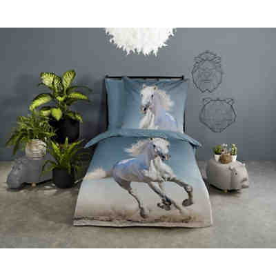 Kinder-Wendebettwäsche Star, Flanell, 135 x 200 + 80 x 80 cm 2