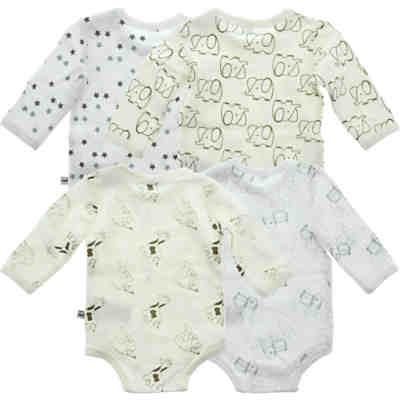 Baby Bodys Body LS AO-printed (4-pack) U 2