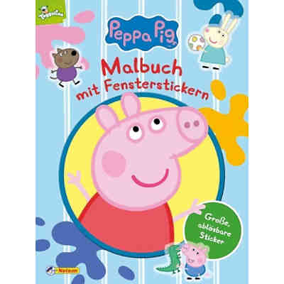 Peppa: Malbuch mit Fensterstickern