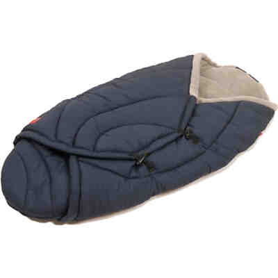 Einschlagdecke "Coo Coon" - für Sitzschalen der Gruppe 0,Fb. Navy/light grey 2