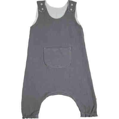 MusselinOverall mit Druckknopf, grey