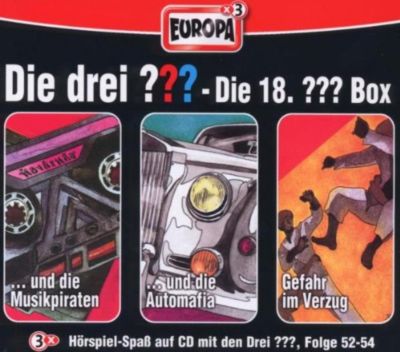 Die drei Fragezeichen, Die 18. Box, Folge 5254, 3 AudioCDs, Alfred Hitchcock myToys