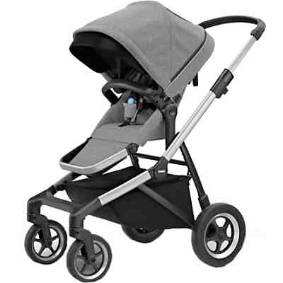 Geschwisterwagen Thule Sleek - Grey Melange inkl. Thule Sleek Sibling Seat - Grey Melange 2
