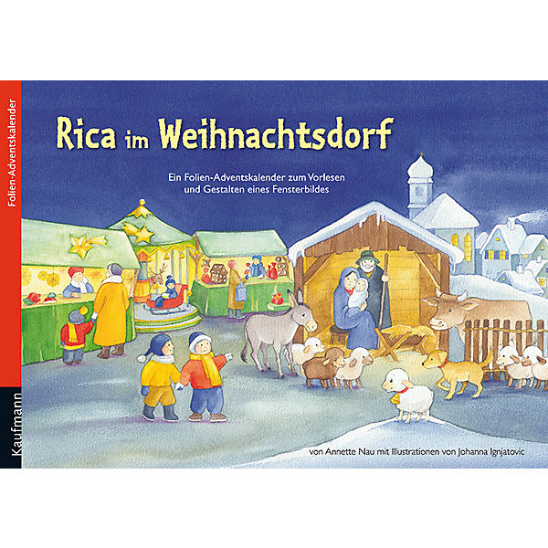 Rica im Weihnachtsdorf, Folien-Adventskalender (30 x 21 cm)