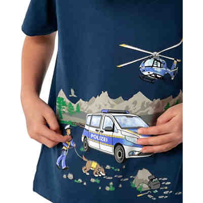 T-Shirt für Jungen, Polizei von SALT AND PEPPER 2