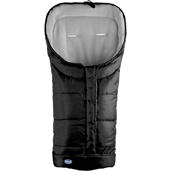 Techno-Fleece Fußsack, schwarz/grau