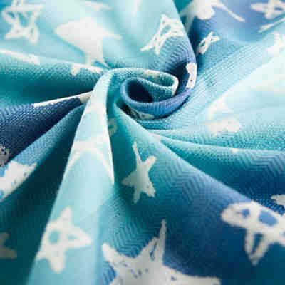 Babytragetuch Tragetuch kbA-Qualität Singapur blue 2